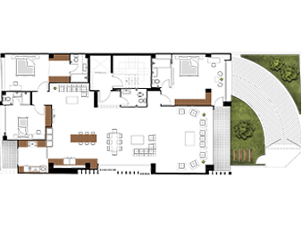 پلان طبقات 1 تا 4 ارتش